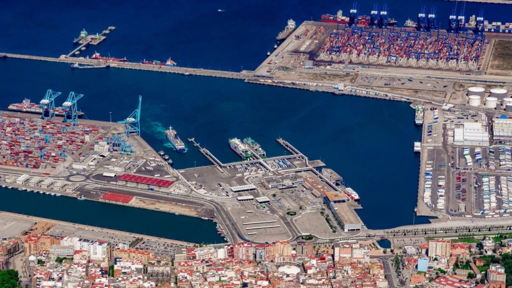 Vista aerea Puerto-Algeciras